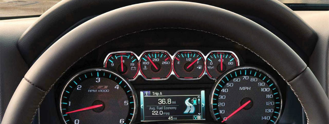 Customer dashboard photo showing FullCyl locked V8 mode